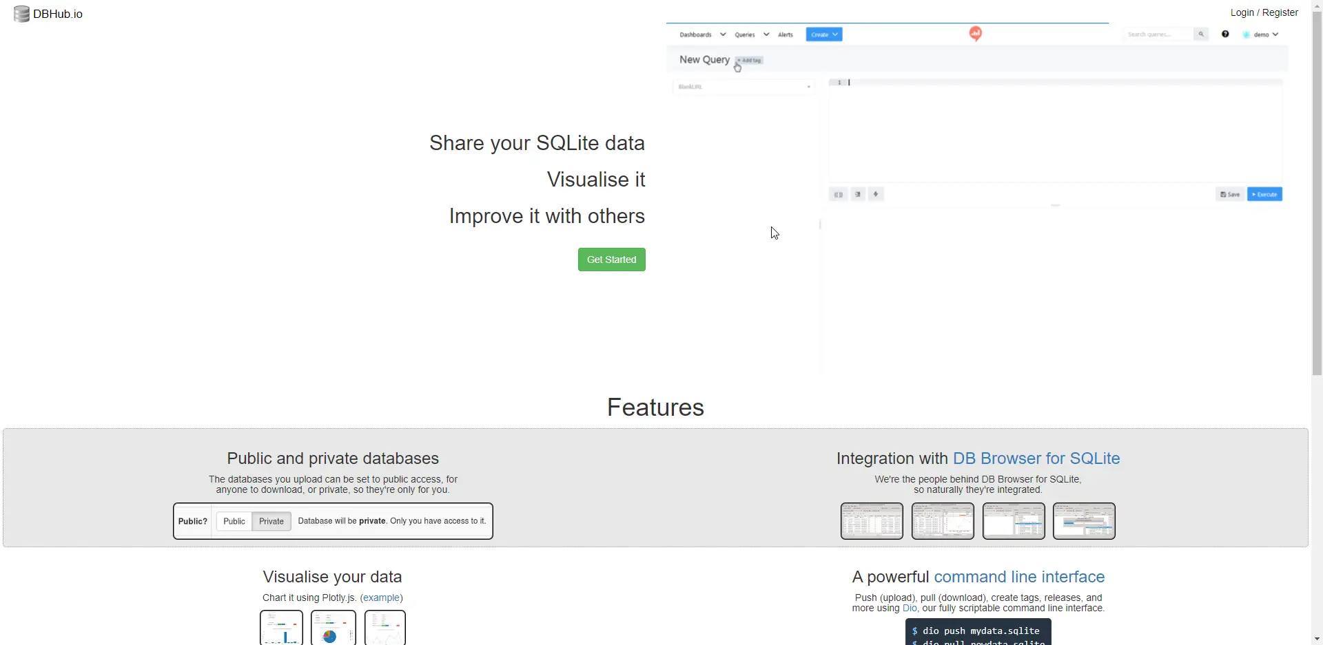 dbhub.io homepage dbhub.io homepage