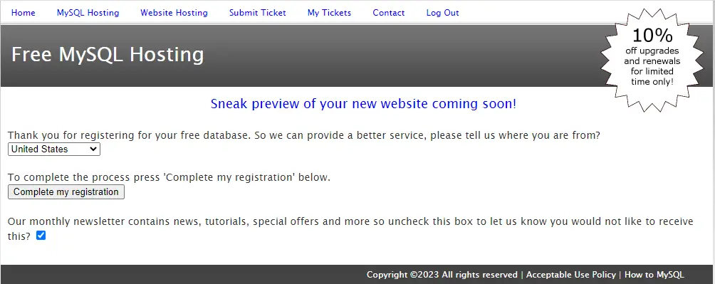 freemysqlhosting.net MySQL Hosting freemysqlhosting.net MySQL Hosting