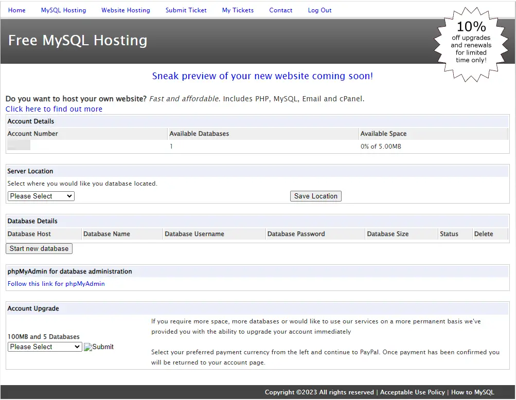 freemysqlhosting.net mysql account freemysqlhosting.net mysql account