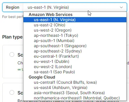 planetscale.com region planetscale.com region